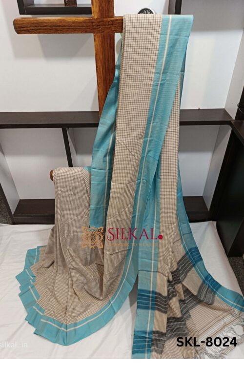 Patteda Anchu Checks with Plain Border