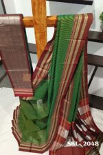 ILKAL VISCOSE SILK KADDI SAREE WITH GOMI BORDER