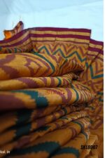Ilkal Handloom Print Viscose Silk Gayatri Border Saree