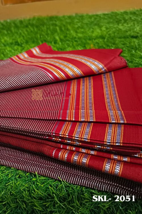 ILKAL VISCOSE SILK KADDI SAREE WITH GOMI BORDER