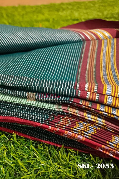 ILKAL VISCOSE SILK KADDI SAREE WITH GOMI BORDER