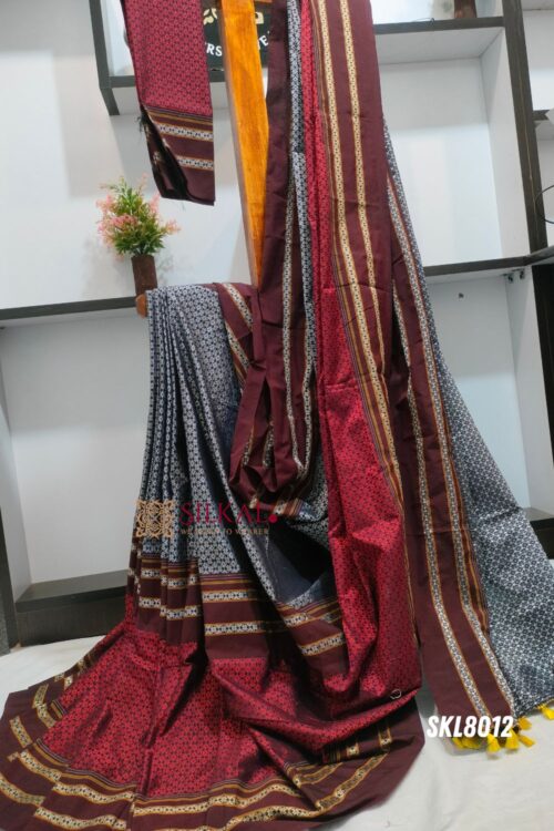 ILKAL KHANA VISCOSE COTTON MIX SAREE