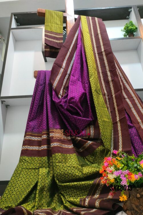 ILKAL KHANA VISCOSE COTTON MIX SAREE