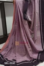 Patteda Anchu Pure Cotton With Gaadi Dhadi Border Saree