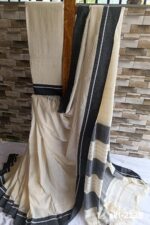 PLAIN PATTEDA ANCHU PURE COTTON HANDLOOM SAREE