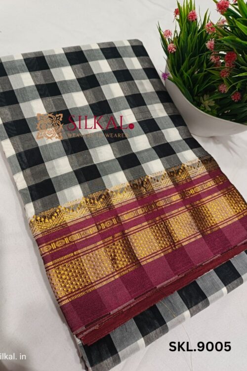 Ilkal Checks Cotton Silk