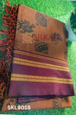 Ilkal Print Viscose Silk Gayatri Border Saree
