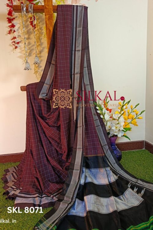 Skl 8071 - Ilkal Cotton Silk Saree