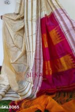Ilkal Handloom Viscose Silk Gayatri Border Saree