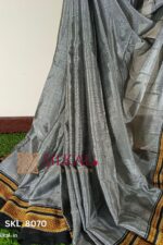 Ilkal Handloom Cotton Silk Chikki Border Saree