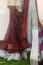 Ilkal Handloom Viscose Silk Chikki Paras Border Saree