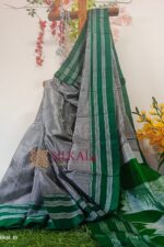 Ilkal Handloom Viscose Silk Chikki Paras Border Saree