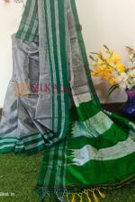 Ilkal Handloom Viscose Silk Chikki Paras Border Saree