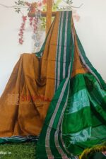 Ilkal Handloom Viscose Silk Chikki Paras Border Saree