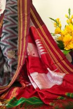 Handloom Print Viscose Silk Gayatri Border Saree