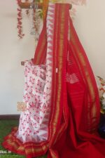 Ilkal Print Cotton Silk Temple Border Saree