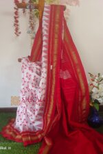 Ilkal Print Cotton Silk Temple Border Saree