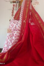 Ilkal Print Cotton Silk Temple Border Saree
