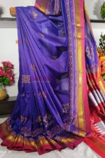 Ilkal Semi Silk With Kasuti Saree