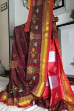 Ilkal Semi Silk With Kasuti Saree