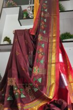 Ilkal Semi Silk With Kasuti Saree