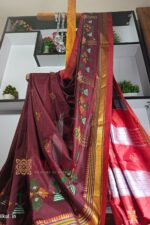 Ilkal Semi Silk With Kasuti Saree
