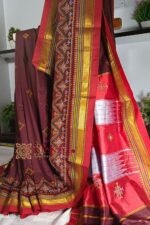 Ilkal Semi Silk With Kasuti Saree