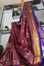 Ilkal Semi Silk With Kasuti Saree