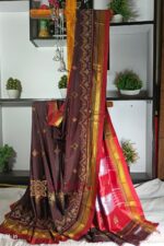 Ilkal Semi Silk With Kasuti Saree