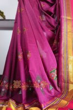 Ilkal Semi Silk With Kasuti Saree