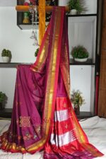 Ilkal Semi Silk With Kasuti Saree