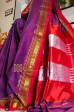 Ilkal Plain Mercerized Silk Saree