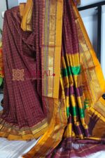 Ilkal Checked Mercerized Silk Saree