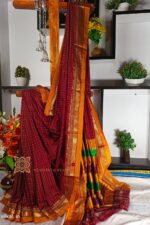 Ilkal Checked Mercerized Silk Saree