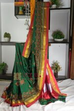 Ilkal Semi Silk With Kasuti Saree