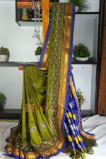 Ilkal Semi Silk With Kasuti Saree