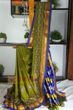 Ilkal Semi Silk With Kasuti Saree