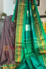Ilkal Small Check Cotton Silk Saree