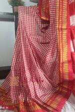 Ilkal Small Check Cotton Silk Saree