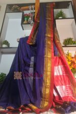 Ilkal Plain Mercerized Silk Saree