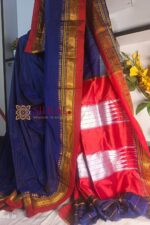 Ilkal Plain Mercerized Silk Saree