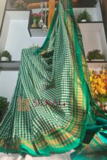 Ilkal Small Check Cotton Silk Saree