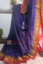 Ilkal Plain Mercerized Silk Saree