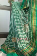 Ilkal Small Check Cotton Silk Saree