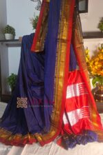 Ilkal Plain Mercerized Silk Saree