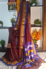 Ilkal Plain Mercerized Silk Saree