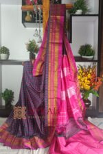Ilkal Small Check Cotton Silk Saree