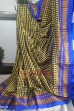 Ilkal Small Check Cotton Silk Saree