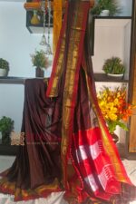 Ilkal Plain Mercerized Silk Saree