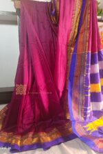 Ilkal Plain Mercerized Silk Saree